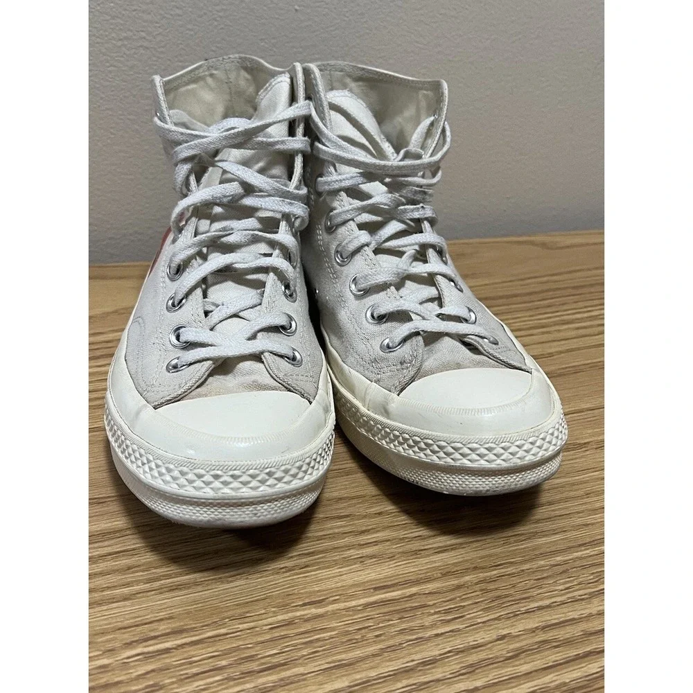 Converse Chuck 70 Hi Comme Des Garçons White Red Men's Size 9 150205C‎
